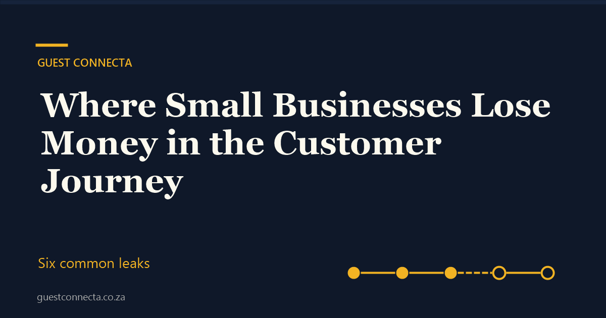 Where Small Businesses Lose Money in the Customer Journey