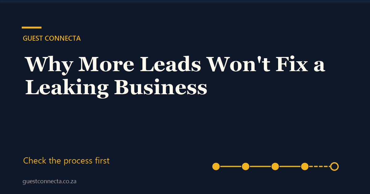 Why Getting More Leads Doesn’t Fix a Business That Is Losing Customers